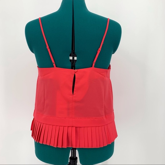 French Connection Crepe Light Azalea Pleated Hem Cami NWT, Medium - Picture 6 of 16